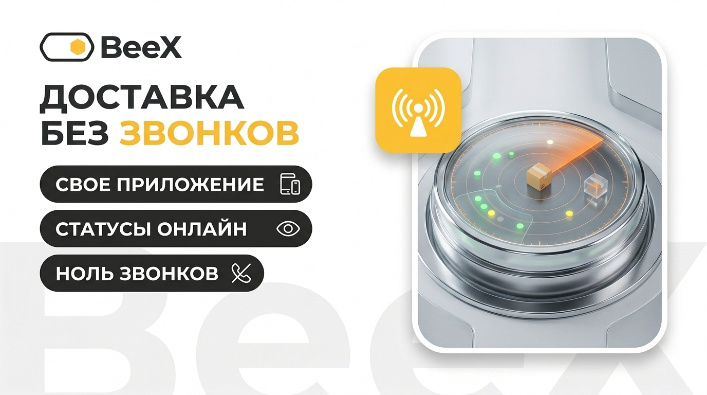 Интерфейс приложения для доставки еды со статусами заказа