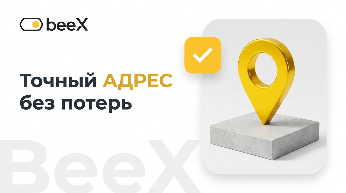 Иллюстрация интерфейса отслеживания заказа с прозрачным статусом на фоне доставки